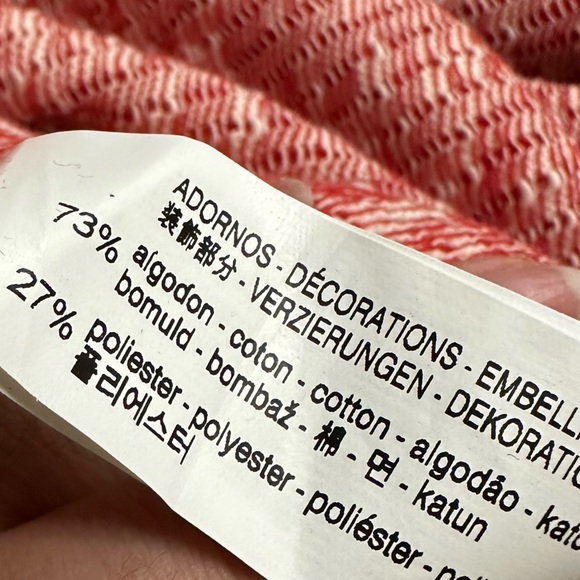 Zara - Red-Off-White Stripe Dress - Picture 8 of 8